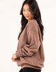 FULL TILT Essentials Womens Oversized Crewneck Sweatshirt image number 5