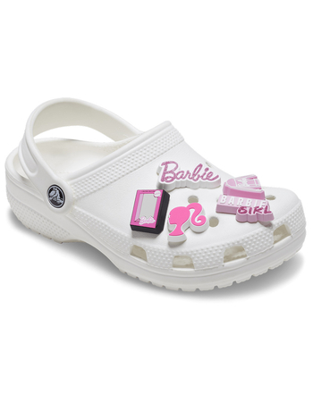 CROCS Barbie Pink 5 Pack Jibbitz™ Charms Alternative Image