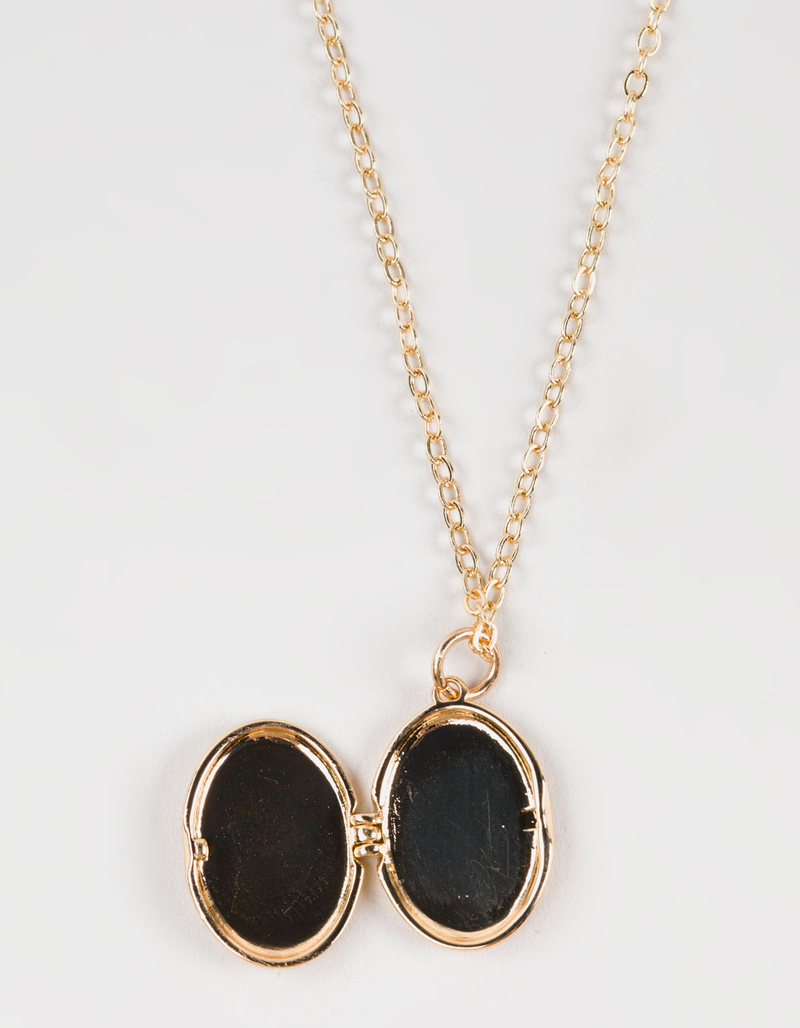 FULL TILT Rose Locket Dainty Necklace image number 2