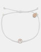 PURA VIDA Mini Wave Rose Gold Charm Anklet image number 1