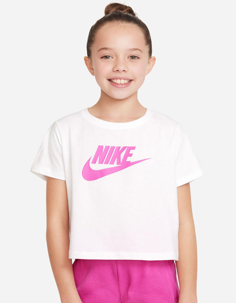 NIKE Futura Girls Crop Tee image number 2