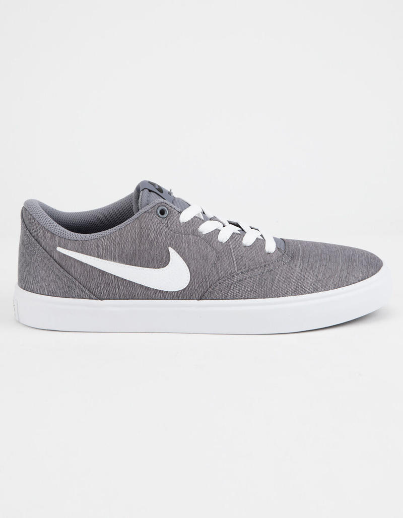 NIKE SB Check Solarsoft Canvas Gunsmoke & White Shoes image number 0