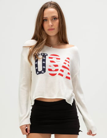 RSQ Womens Americana Sweater Primary Image