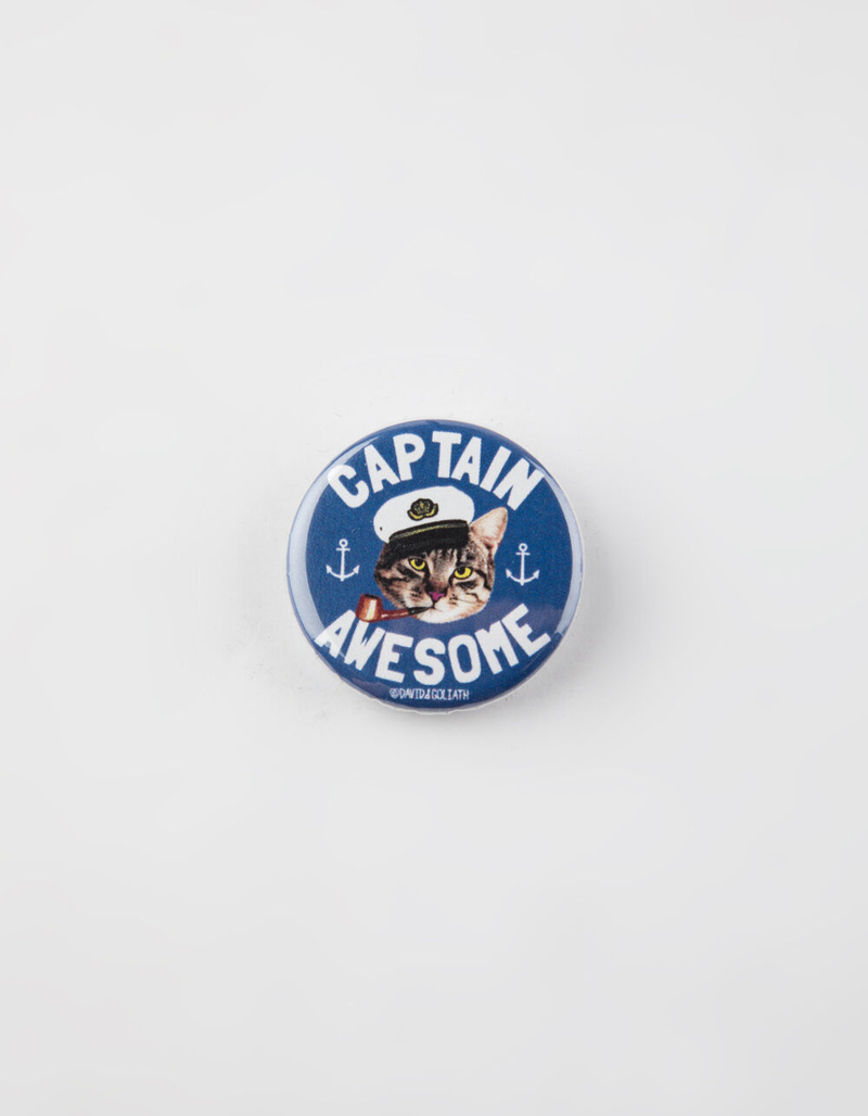 Captain Awesome Kitty Pin image number 0