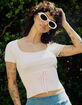 RSQ Womens Ribbon Rib Sweater image number 1