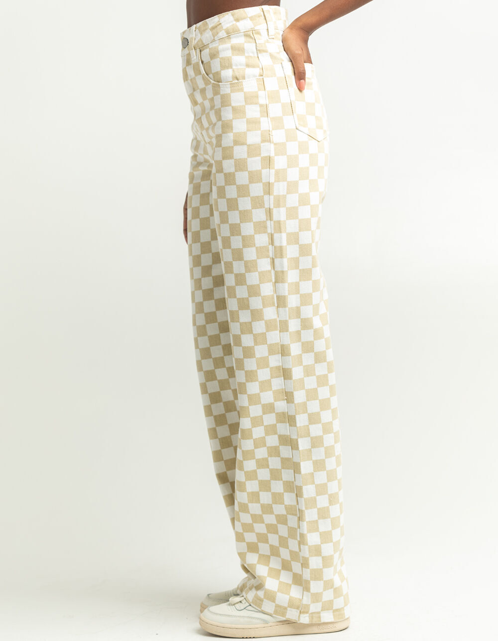 RSQ Checkerboard Womens Pants - TAN - 25 | Tillys