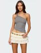 EDIKTED Knotted One Shoulder Asymmetric Top image number 1
