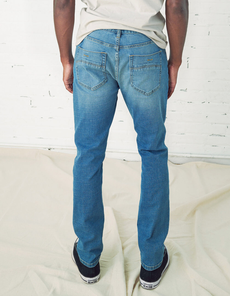 RSQ Mens Slim Taper Medium Vintage Flex Jeans image number 3
