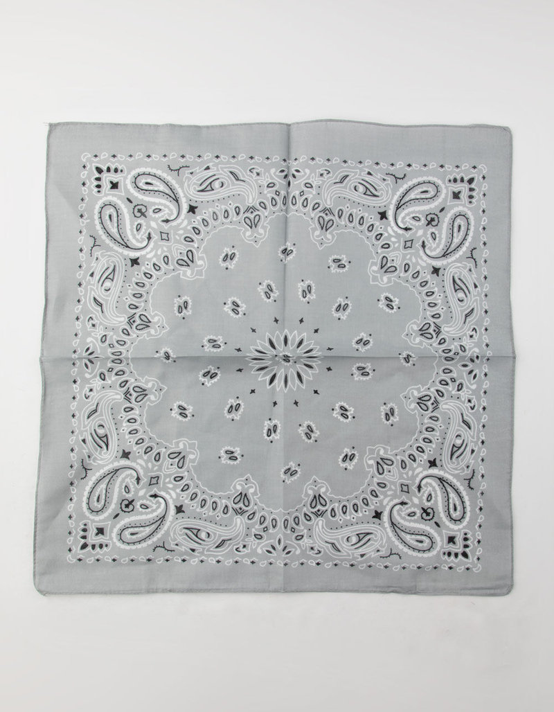 Gray Paisley Bandana image number 1