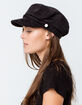 DAVID AND YOUNG Corduroy Black Womens Fiddler Cap image number 2