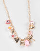 FULL TILT Floral/Butterfly/Bow Multi Charm Necklace image number 2