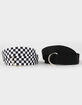 Checkered & Solid Web Belt 2 Pack image number 1
