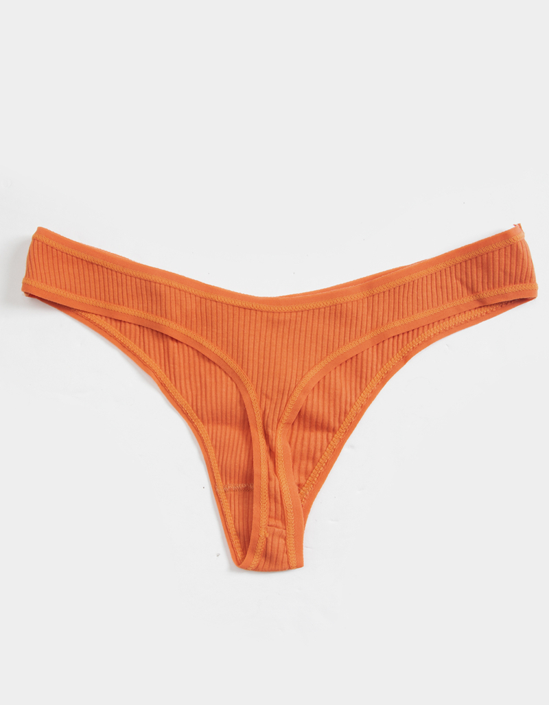 SKY & SPARROW Cotton High Leg Thong image number 1