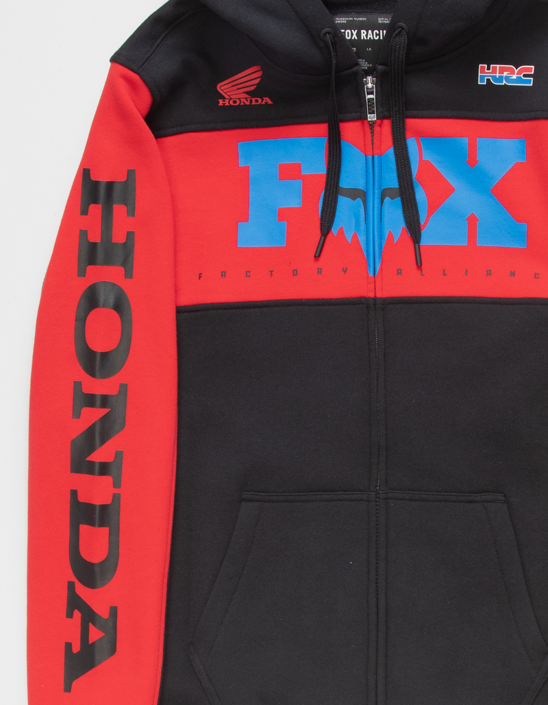 FOX x Honda Mens Zip-Up Hoodie image number 2