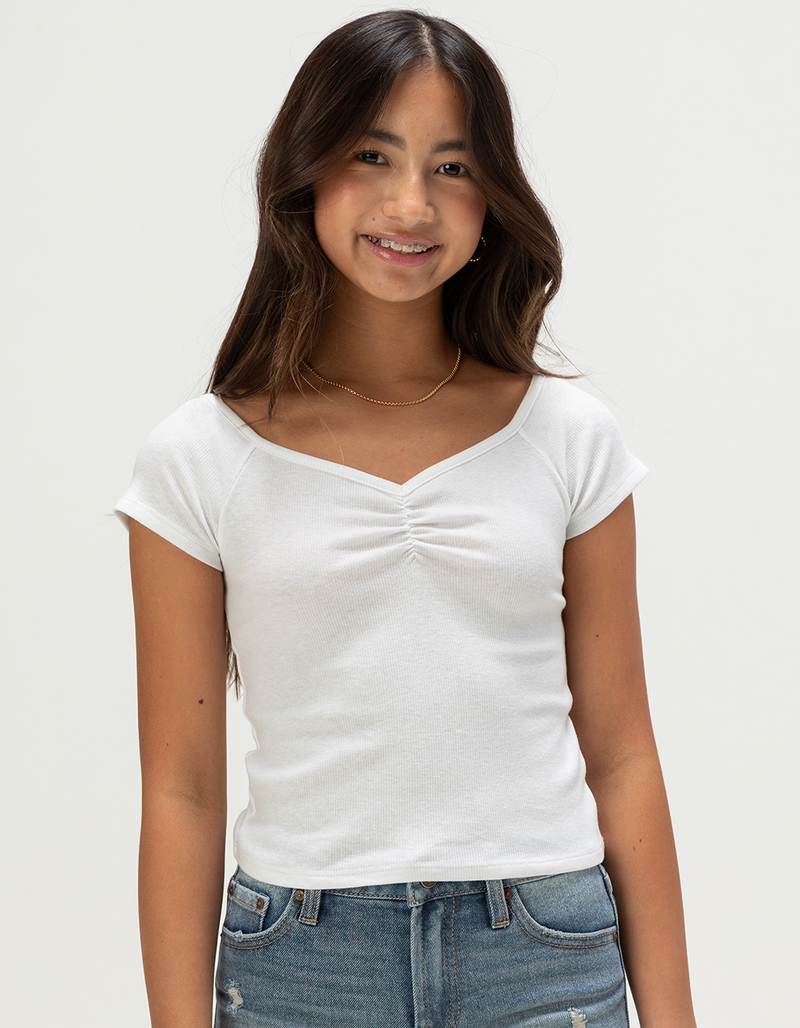FULL TILT Essentials Girls Cinch Tee image number 0