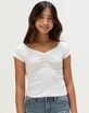 FULL TILT Essentials Girls Cinch Tee image number 1