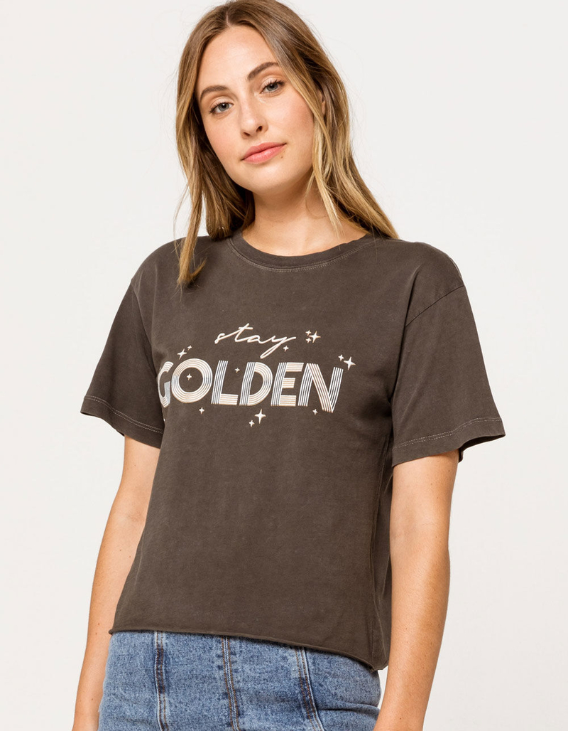 LIRA Stay Golden Womens Crop Tee image number 0