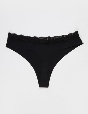 FULL TILT Lasercut Lace Waist Thong Alternative Image