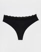 FULL TILT Lasercut Lace Waist Thong image number 2