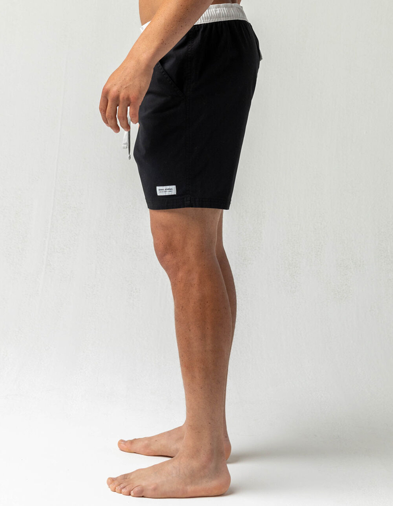 BANKS JOURNAL Primary Elastic Waist Mens Volley Shorts image number 2