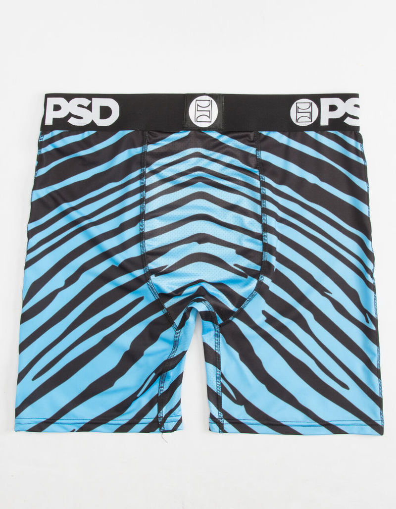 PSD Neon Zebra Mens Boxer Briefs image number 1