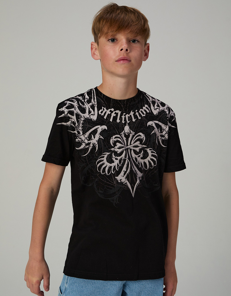 AFFLICTION Skeleton Boys Tee image number 0