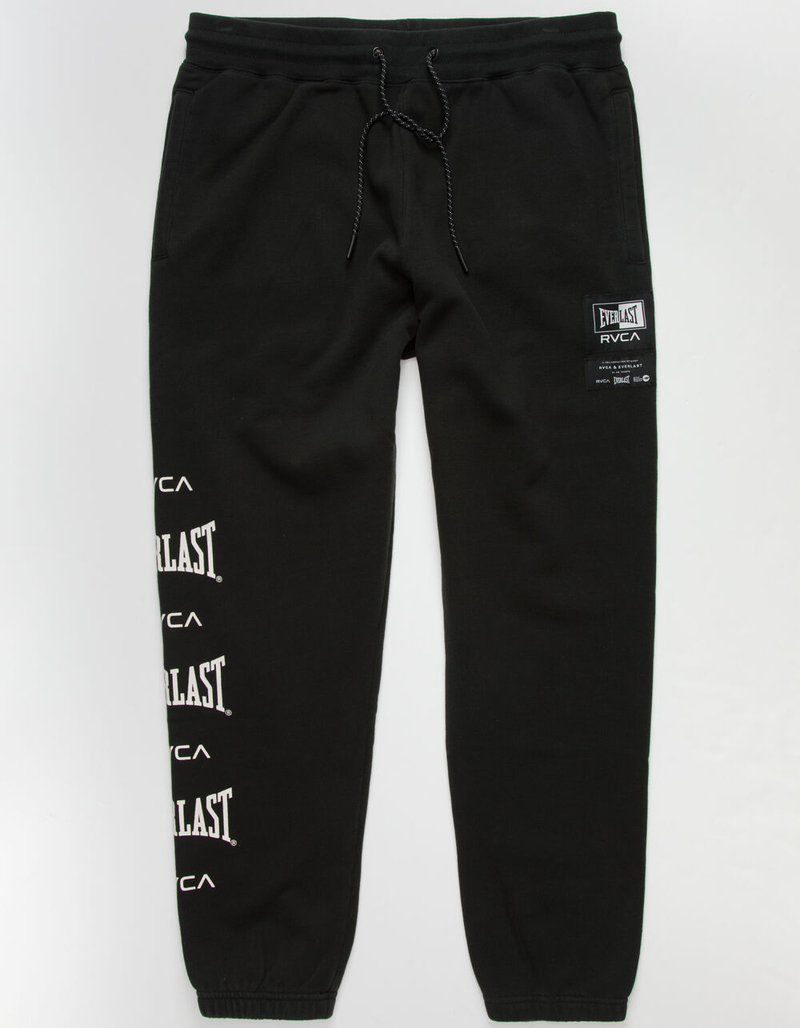 RVCA x Everlast Sport Mens Black Sweatpants image number 0