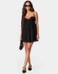 EDIKTED Bonny Lace Trim Cotton Mini Dress image number 5