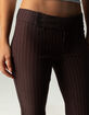 FULL TILT Womens Low Rise Pinstripe Bootcut Pants image number 5