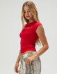 ED HARDY Dragon Womens Cap Sleeve Baby Tee image number 3