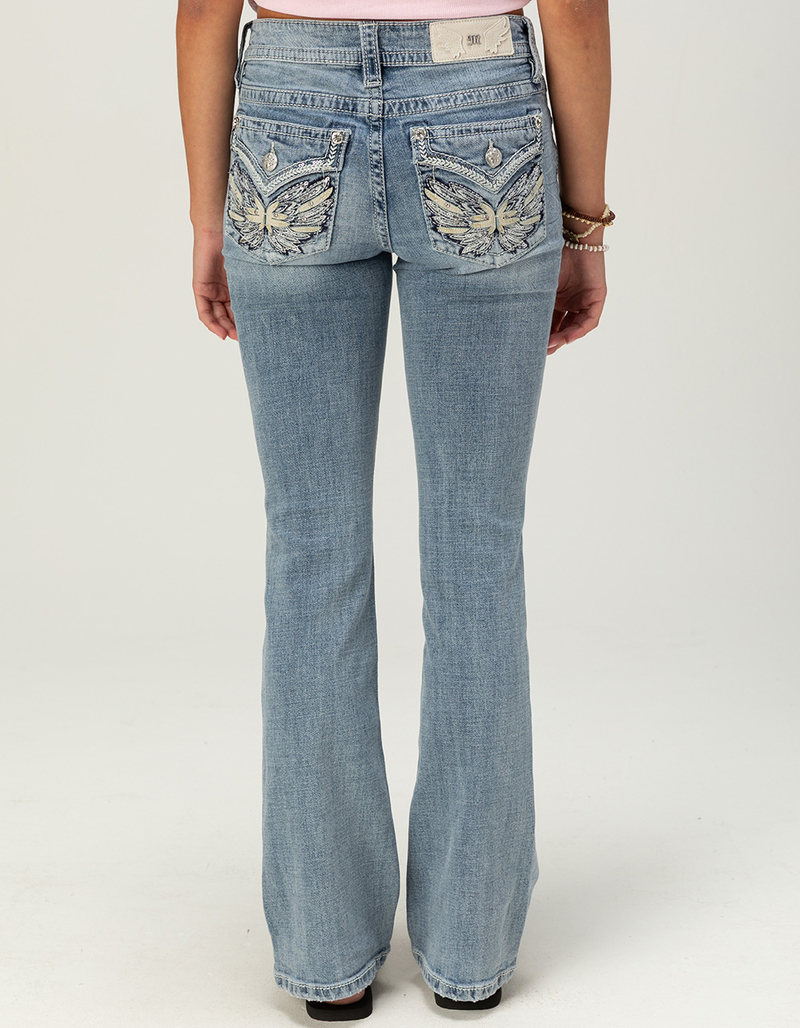 MISS ME Wing Mid Rise Womens Bootcut Jeans image number 1