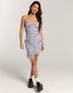 FULL TILT Waterfall Mesh Printed Womens Slip Dress image number 2