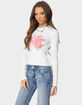 EDIKTED Blossom Long Sleeve Tee image number 3