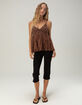 FULL TILT Womens Babydoll Top image number 2