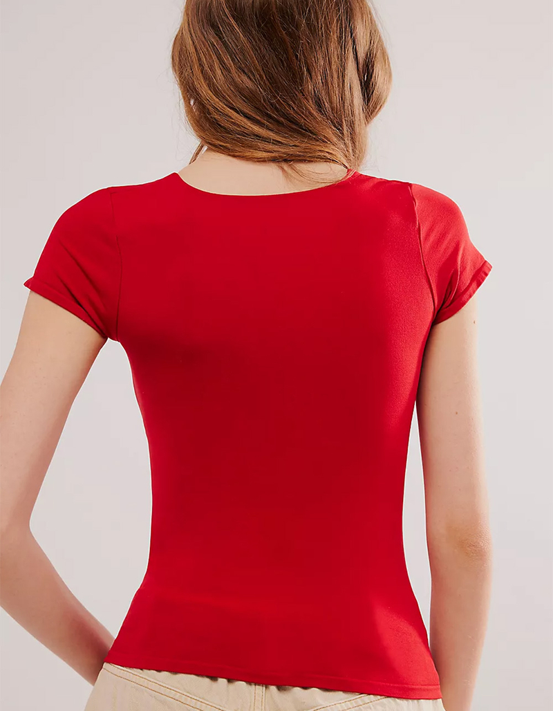 FREE PEOPLE Clean Lines Sunfade Womens Baby Tee image number 2