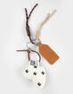 FULL TILT Sherpa Plush Heart Bag Charm image number 1