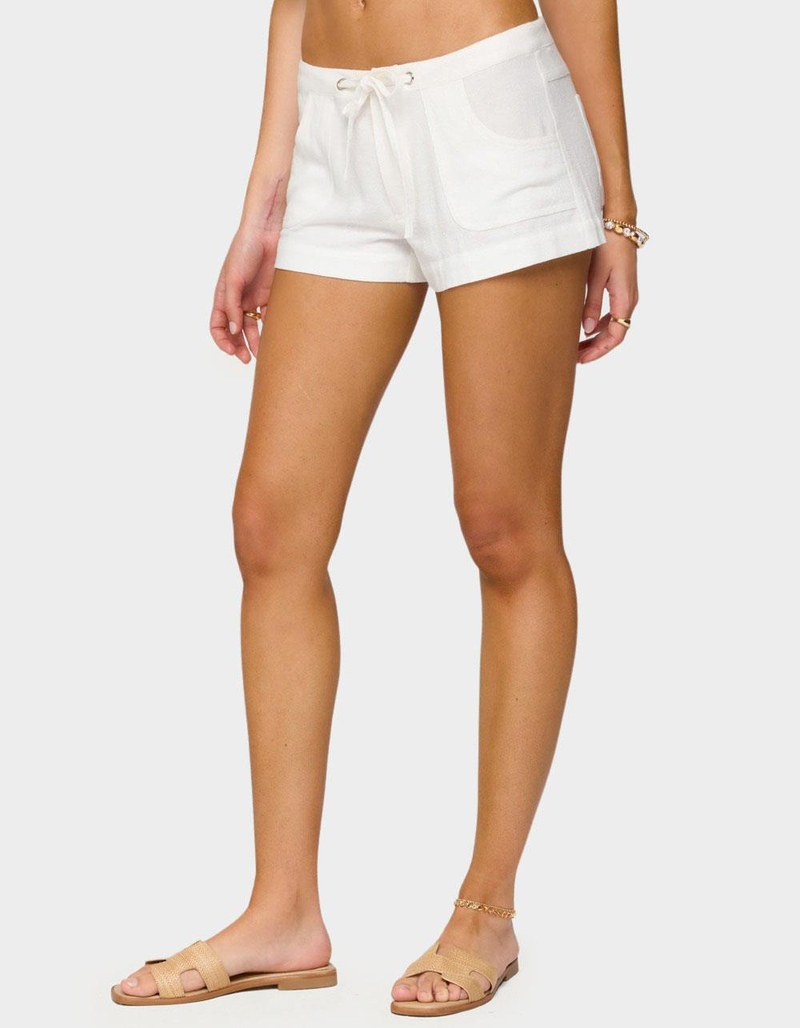 EDIKTED Hollis Linen Look Shorts image number 4