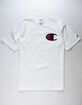 CHAMPION C Applique Logo White Mens T-Shirt image number 1