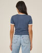 SALTY CREW Fishing Club Womens Ringer Tee image number 2
