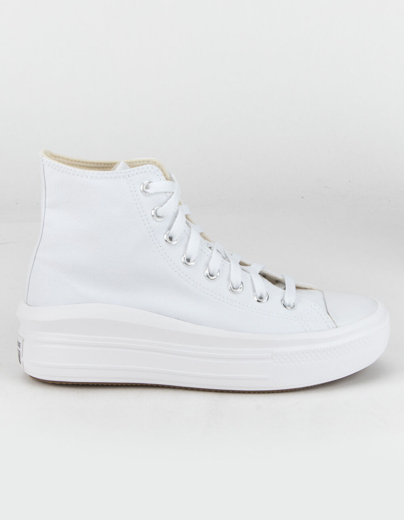 CONVERSE Chuck Taylor All Star Move Womens White Platform High Top Shoes image number 2