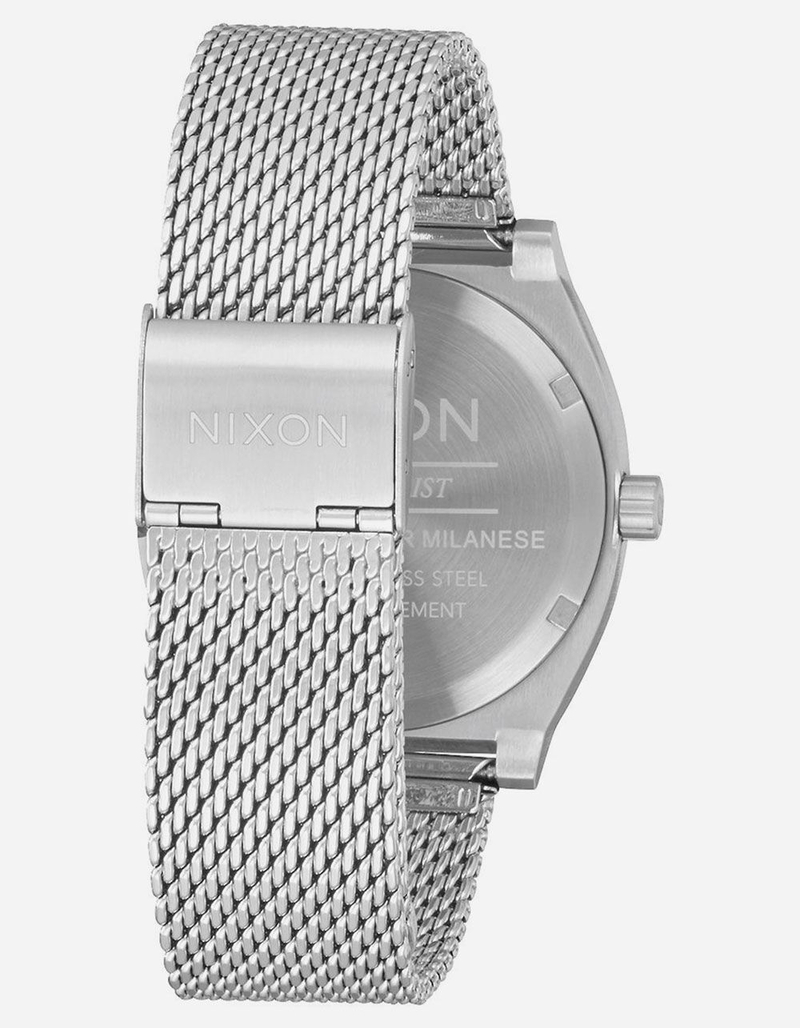 NIXON Time Teller Milanese All Silver Watch image number 2