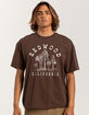 RSQ Mens Oversized Redwood Tee image number 3