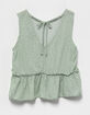 FOR ALL SEASONS Polka Dot Peplum Girls Top image number 2