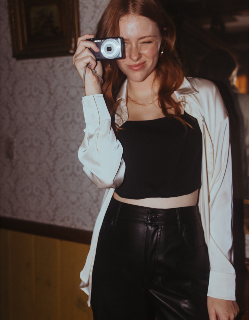 WEST OF MELROSE Womens Bustier Tank Top image number 0