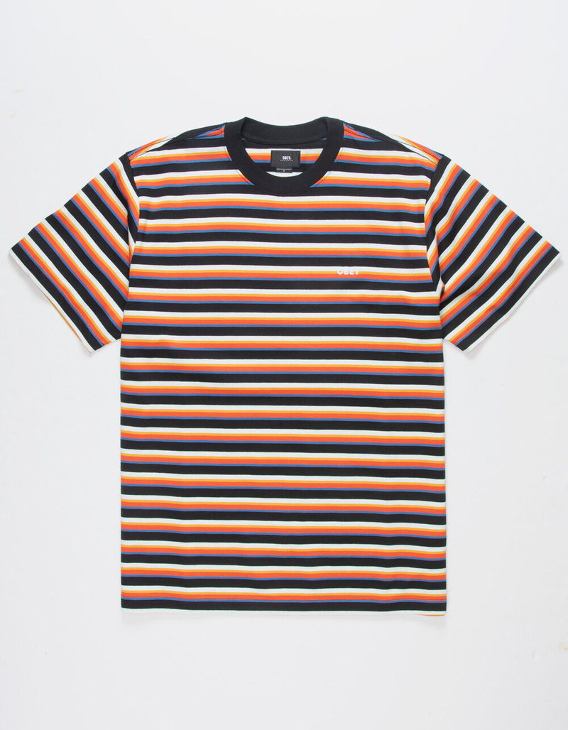 OBEY Streaked Stripe Mens Tee image number 1