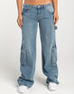GEMMA RAE Low Rise Wide Leg Womens Cargo Pants image number 2