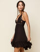 FREE PEOPLE Adella Black Slip Dress image number 2