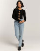 ALMOST FAMOUS Heart Buckle Front Womens Cardigan image number 2