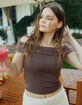RSQ Womens Off The Shoulder Top image number 6