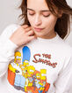 MAD ENGINE The Simpsons Couch Womens Crop Tee image number 1